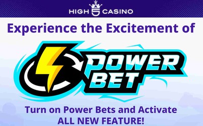 Take Your High 5 Casino Experience to New Level With the Power Bet Feature